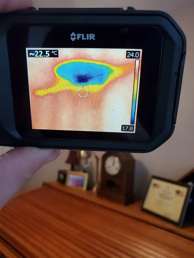 Thermal imaging inspection for water damage in Druid Hills