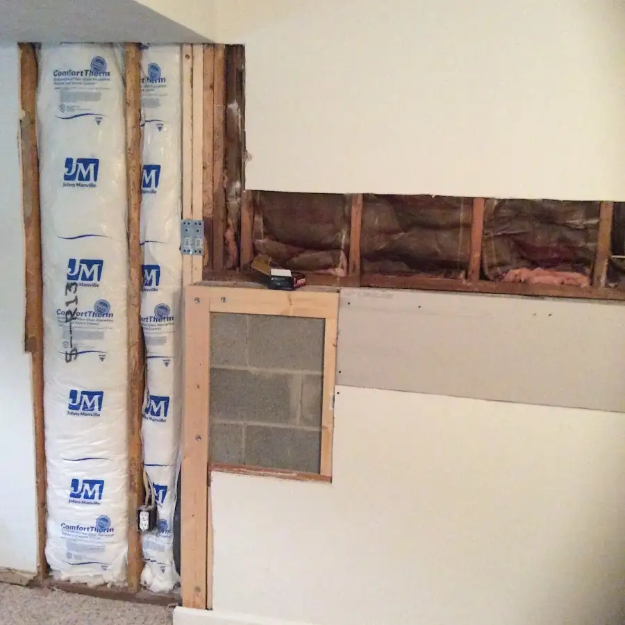Wall insulation replacement during Contents Cleaning & Restoration in Druid Hills